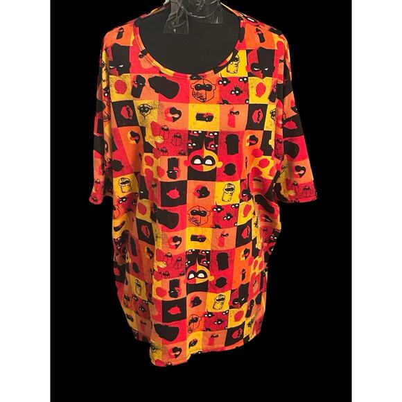 Disney Incredibles Multicolor Blouse Top LulaRoe Women’s Large Shirt - Picture 1 of 6